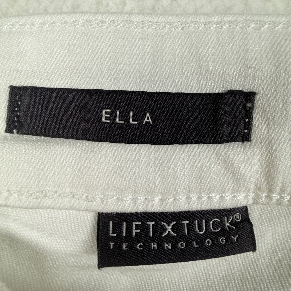 NYDJ‎ Ella Lift Tuck White Denim Bermuda Shorts Womens 20W Plus Size - Picture 4 of 5
